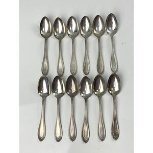 Antique Oneida Silver Extra Coin SilverPlate 3 LOT of 12 Teaspoons Silverplate C